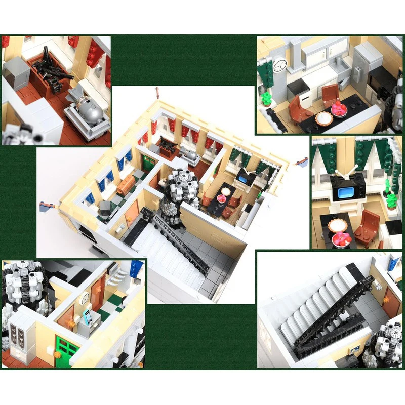 8559 PCS MOC Architettura in stile tailandese Modello modulare Building Blocks Set Educazione Assemblaggio Mattoni Compleanno Regalo di Natale