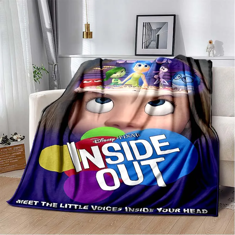 

Disney Inside Out Room Warming Decorative Blanket Comfortable Soft Portable Travel Picnic Blanket Gift for Family or Friends