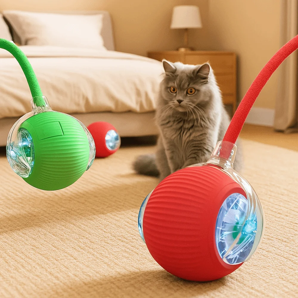 

New Dog Interactive Ball Toy,Automatic Rolling Dog Ball Rechargeable,Smart Puppy Interactive Toy,Intelligent Balls Toy for Dogs