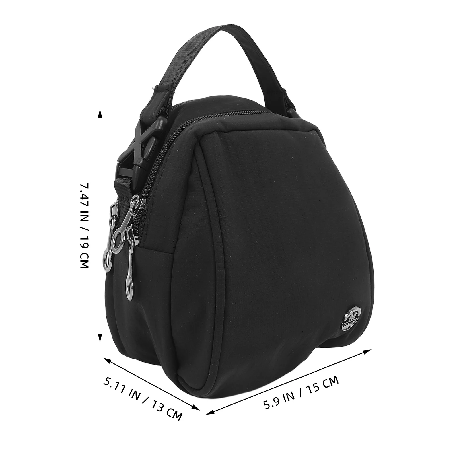 Lightweight Black Shoulder Purse Fashion Compact Shell Bag Crossbody Phone Pouch For Men Women - Durable Daily Sling Bag