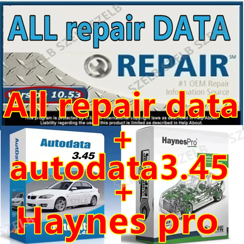 All Repair Data Auto Repair Software Tech Support for Cars and Car Autodata 3.45+ Haynes Pro Vivid2018 with 640GB HDD