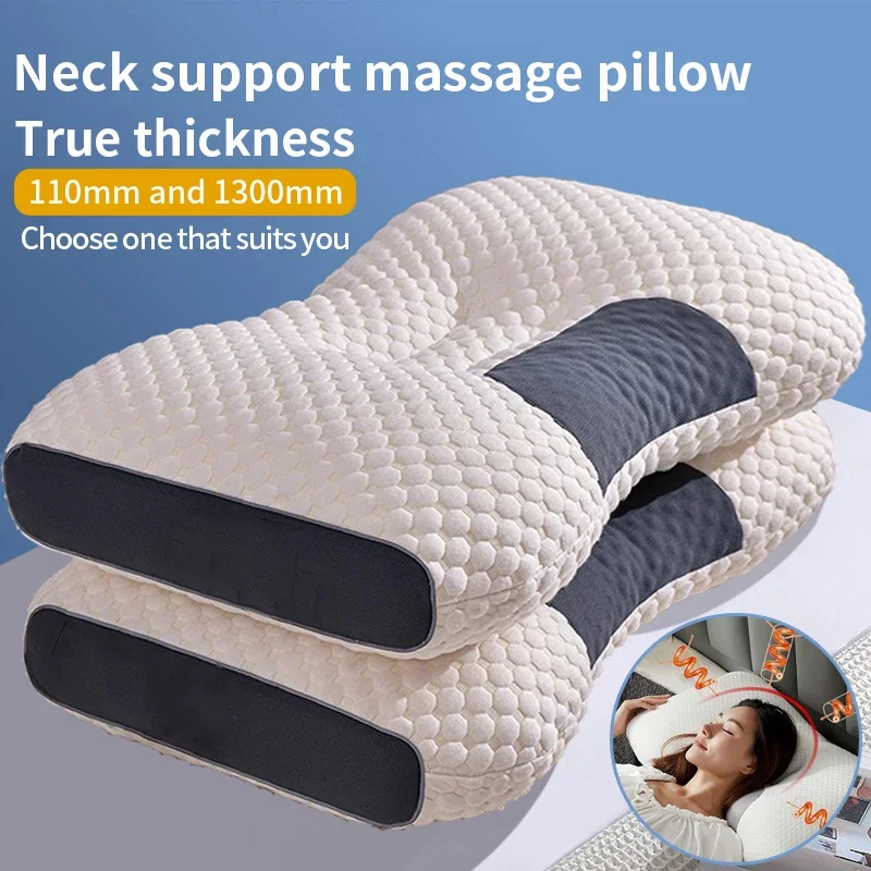 

Cervical Orthopedic Neck Pillow Help Sleep And Protect The Pillow Neck Household Soybean Fiber SPA Massage Pillow For Sleeping
