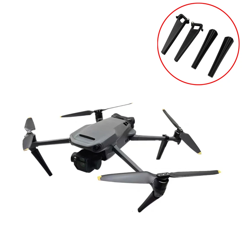 1 ensemble de train d'atterrissage surélevé de type fendu, Support à dégagement rapide de 5CM, pièces modifiées légères pour Drone DJI Mavic 3 RC