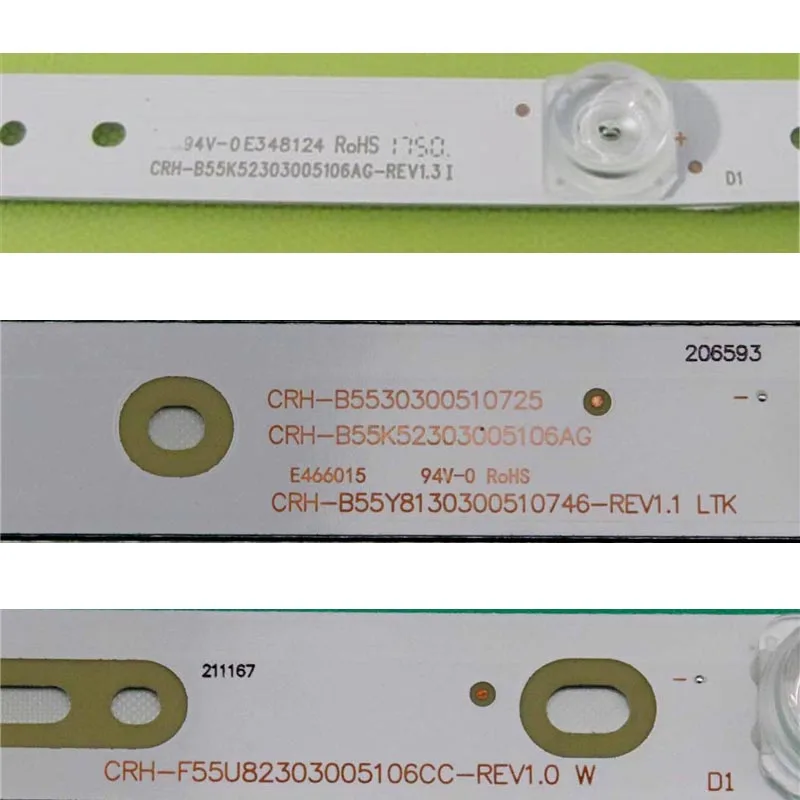 LED TV Bands Bars CRH-B5530300510725-REV1.0 Backlight Strip For Hair 55UGX2501 55UGX3500 Kits CRH-F55E513030051703N-REV1.2 Tapes