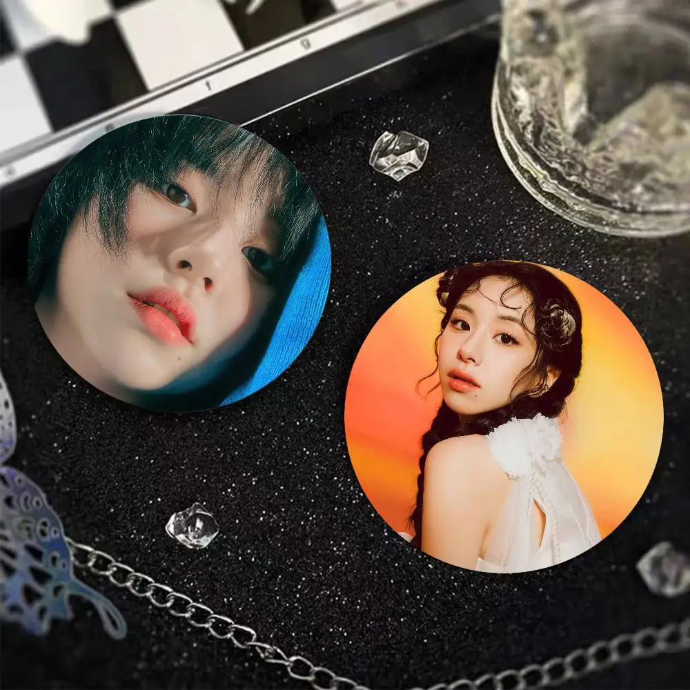 Korean Group Chaeyoung Badges Round Badge Cartoon Kpop T-TWICE Brooch Clothing Backpack Accessories Lapel Pin