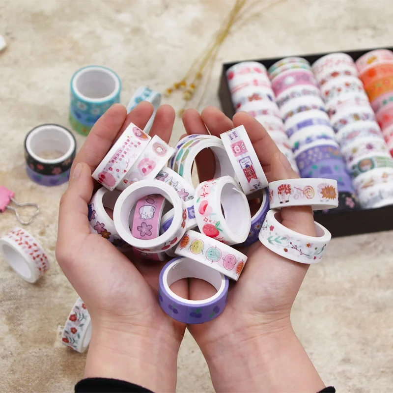 60pcs-lot-kawaii-fruit-animal-tape-creative-scrapbooking-diary-adhesive-masking-tape-stationery-gift