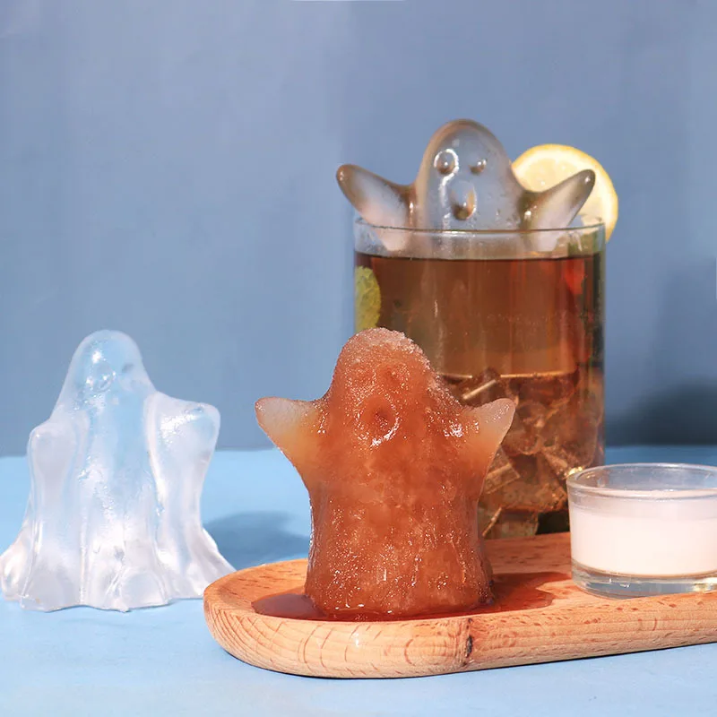 DIY Halloween Ghost Aromatherapy Candle Silicone Mold Gypsum Decorative Desktop Decoration Cake Ice Baking Resin Mold Handicraft