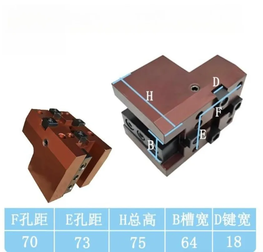 High Precision BMT65 External Fixed Tool Holder Static Tool Block for CNC Lathe Turret, Durable CNC Turning Tool Hol