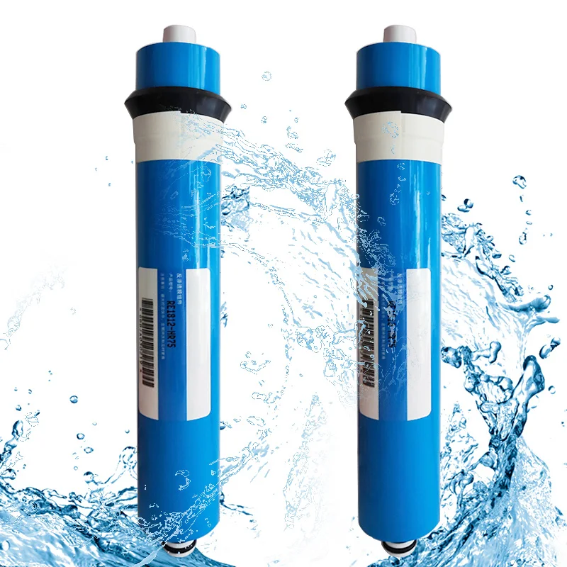 Membrane de remplacement pour système d'eau par osmose, 2 pièces, 75/100GPD