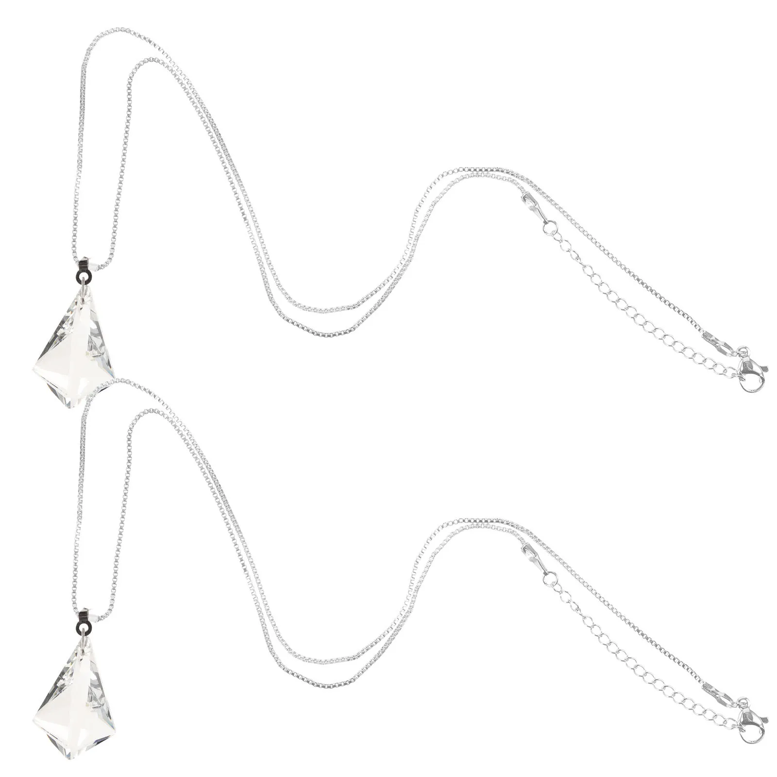 2Pcs Ceiling Fan Pull Chain Transparent Bead Shell Shape Pendant Extender Replacement Repair Tool Light Pull Chain