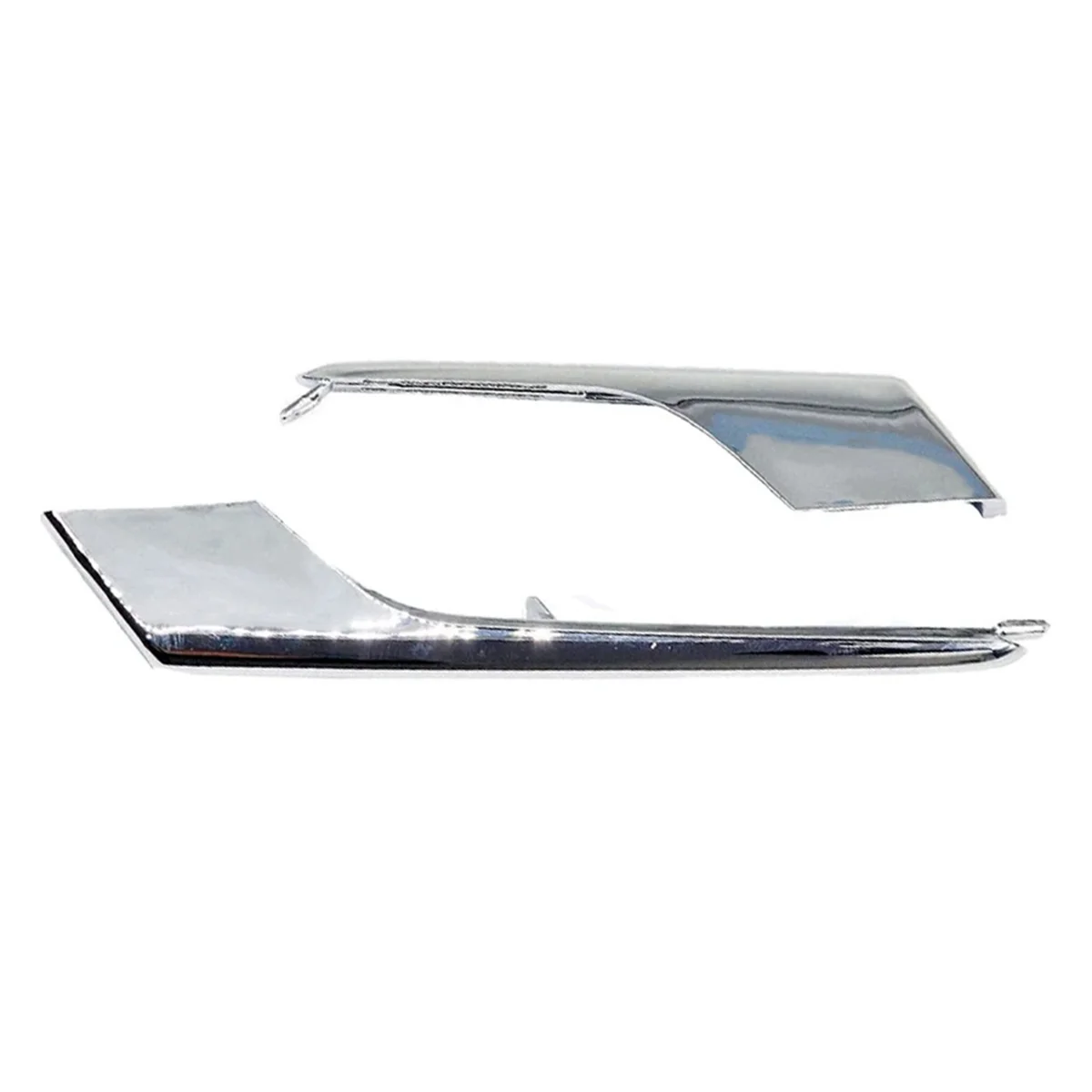 Chrome Trim Strip para o pára-choques dianteiro do carro, lâmpada de nevoeiro para Tesla Modelo X, 1049609-00-F, 1049610-00-F, 1049611-00-F, 1049612-00-F