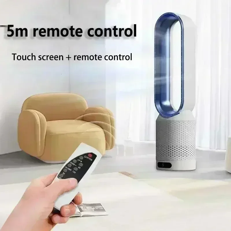 2026 Bladeless Fan Air Purification Circulation Ultra Quiet Electric Tower Fan for Dormitory Desk Floor