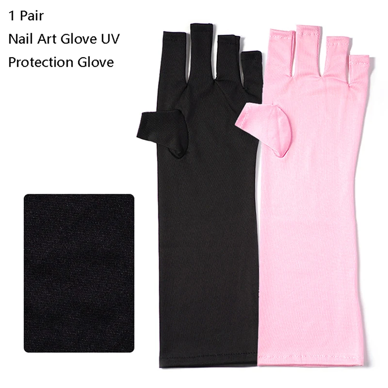 Long Uv Gloves for Gel Polish Professional Gloves for Nail Lamp Uv Protection for Manicure Uv Blocking Nails Art Tool Accessorie