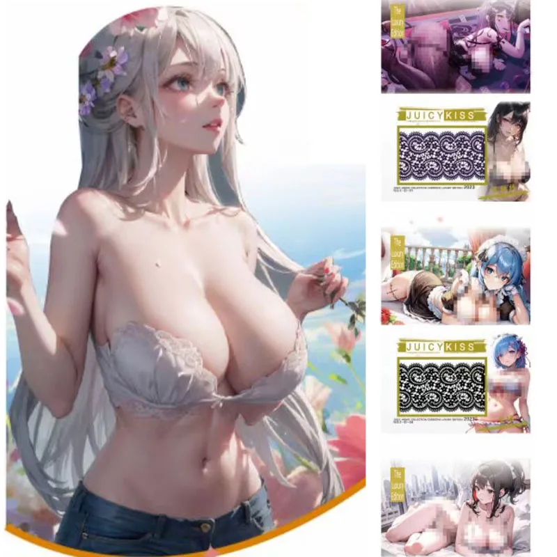 Sexy Goddess ACG Card‘goddess Night’Goddess Story Bikini Nude Uniform Black Silk Sexy Girls Loli Blind Box Card Adult Hobbies