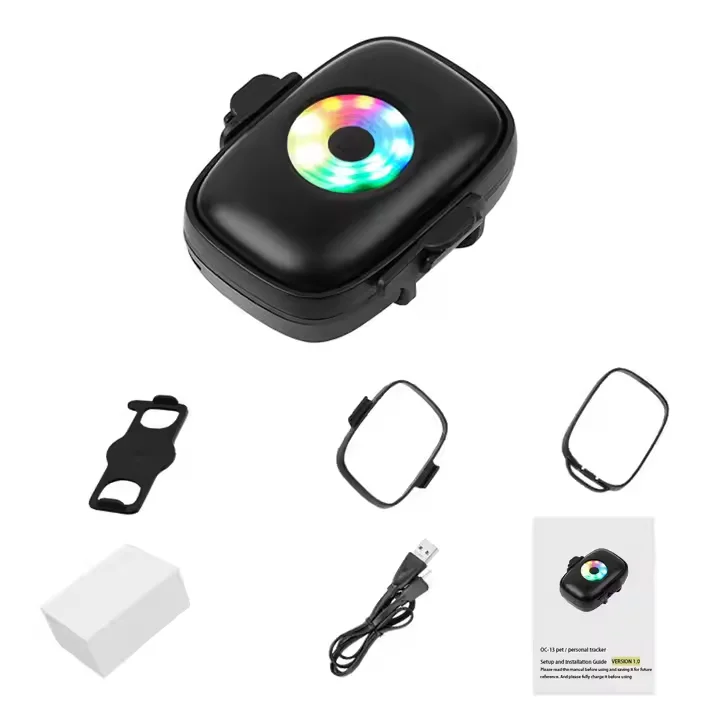 Night Light Tracking GPS Tracker Pets 4G GPS Tracker Listening Function for Pets Dog Cats Waterproof IP67 Locator GPS Tracker