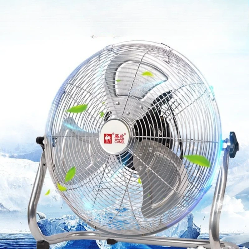 Ventilateur de sol industriel à grande vitesse avec base robuste, ventilateur de refroidissement pour atelier/entrepôt robuste, utilisation domestique silencieuse à économie d'énergie