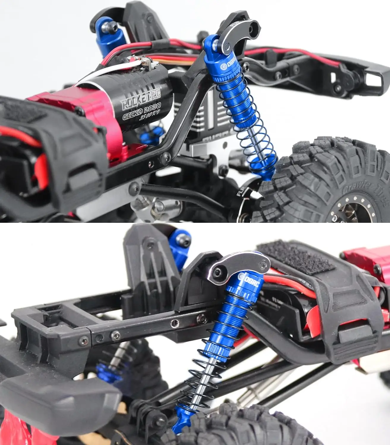 Esilun ammortizzatore da 60mm ammortizzatore filettato ad olio ammortizzatore filettato per TRX4M 1/18 RC Crawler accessori per l'aggiornamento dell'auto