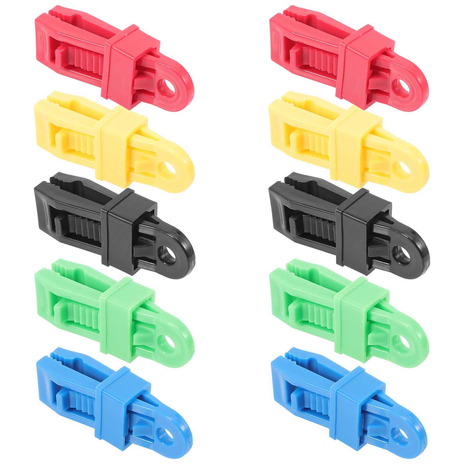 

10 Pcs Accessories Tent Clip with Barb Awning Clamps Inflatable Windproof Fixing Tents
