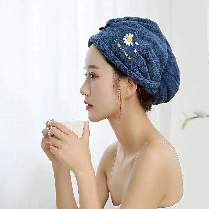 

Microfiber Towel Hair Dry Cap Bath Towels for Adults Home Terry washcloth Bathroom Serviette De Douche Turban for Drying Hair