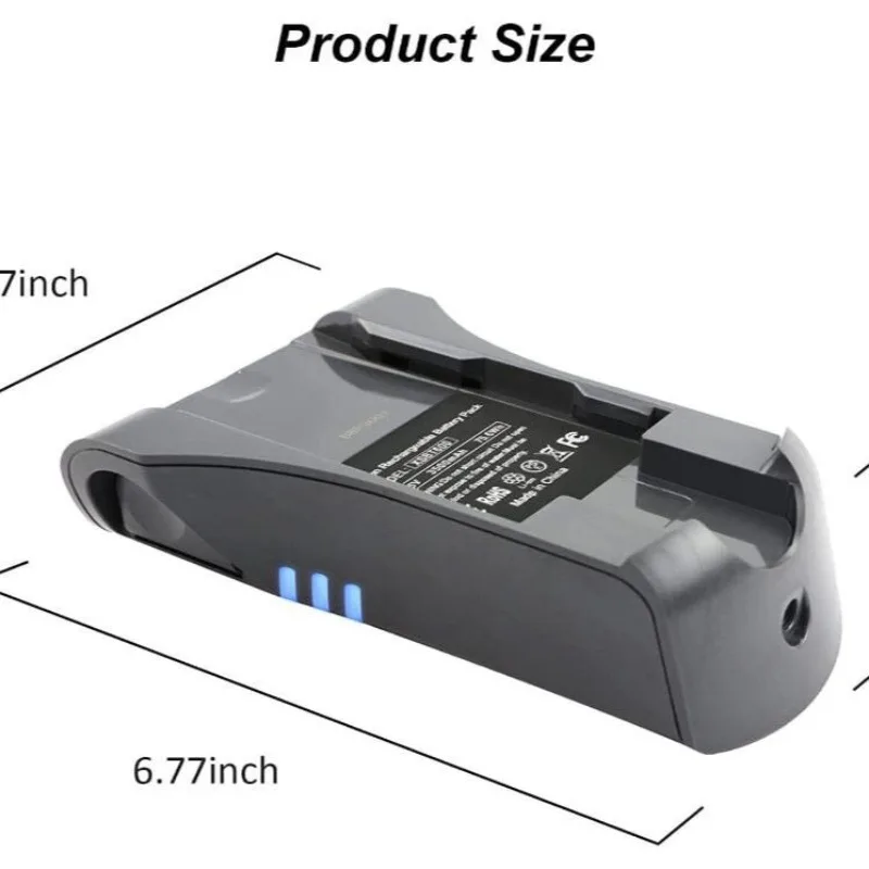 XSBT620 Li ion Replacement Battery 25.2V 3000mAh For Shark Cordless Vacuum IZ162H IZ163H