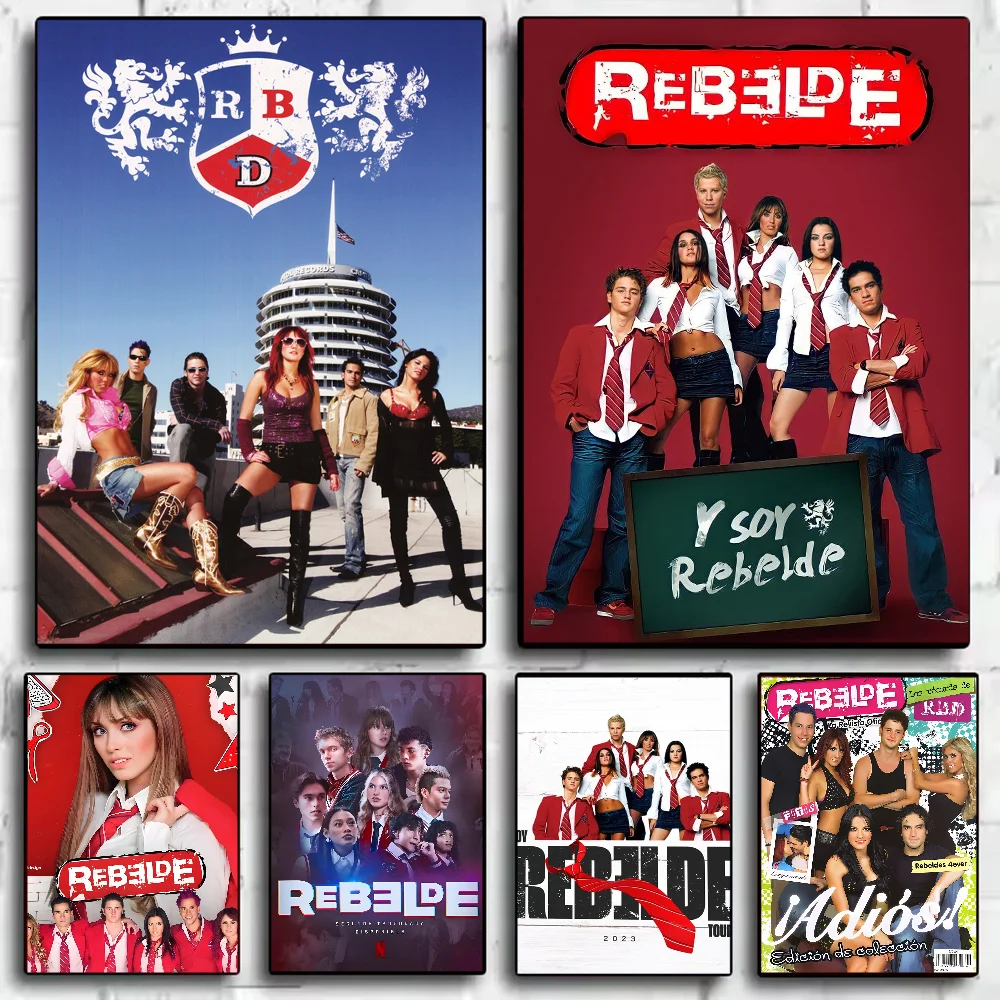 

RBD TV R-Rebelde Poster HD art sticky wall waterproof home living room bedroom bar aesthetic decoration