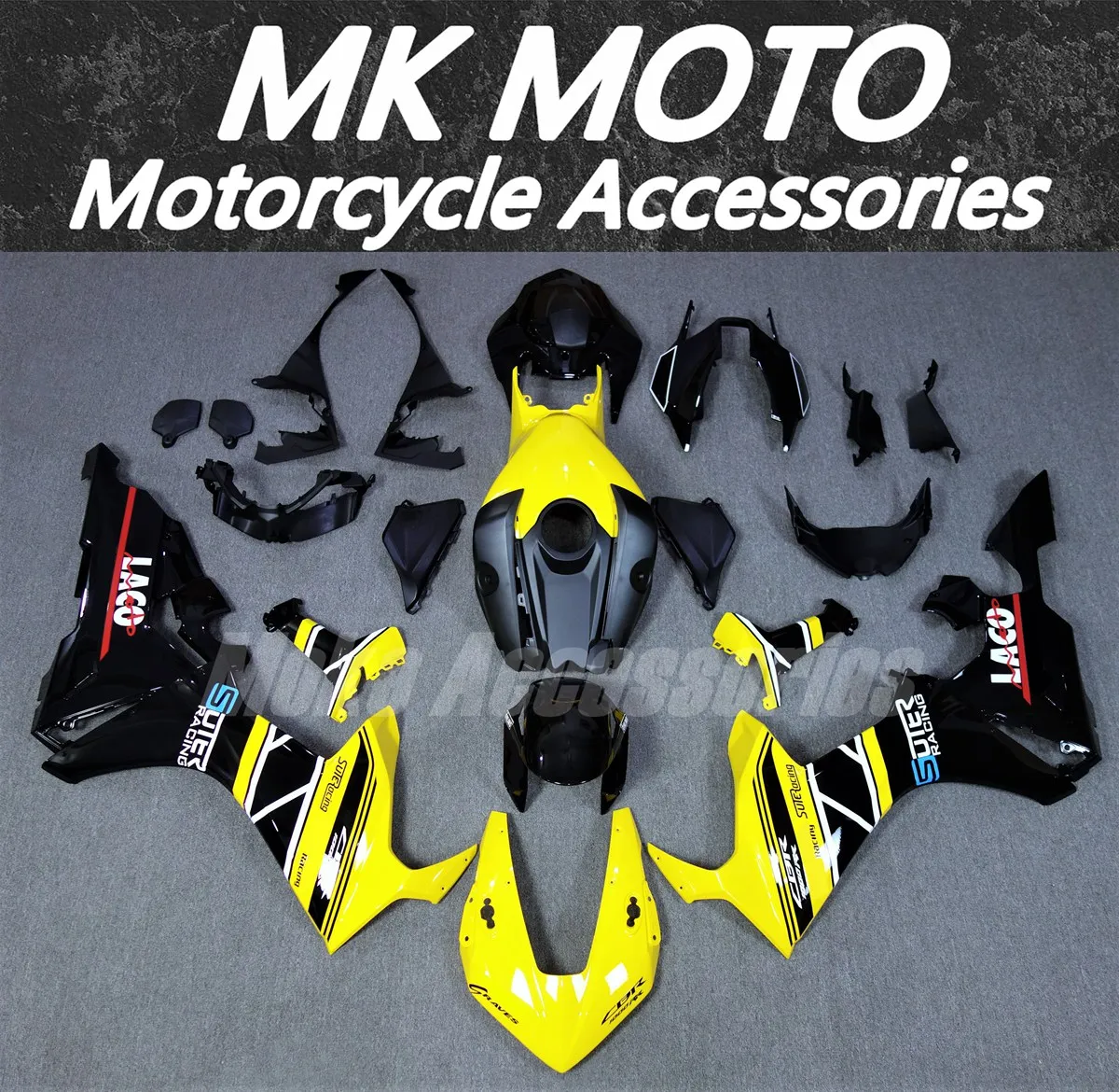

Комплект обтекателей для мотоцикла Moke moto, подходит для Cbr1000rr 2017 2018 2019, комплект кузовных работ, высокое качество, инъекция ABS, новый черный, желтый