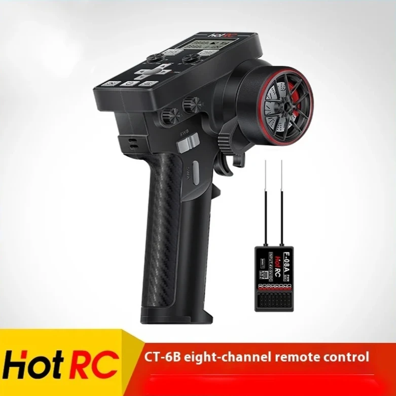 Hotrc Ct-6b Eight Channel Remote Control With Lcd Rc Model Climbing Car Model Vehicle Ship Tank Single Handed Operation