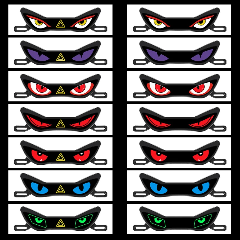 Motorcycle License Plate Waterproof Ambient Light Cool Demon Eye LED brake light Motorcycles Electric Tricycle light Refit