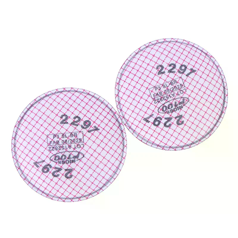 

2Pcs/set 2297 P100 Advanced Respirator Filter Based Particulates Nuisance Level Organic Vapor Relief/Mining/Shipbuilding/Abateme