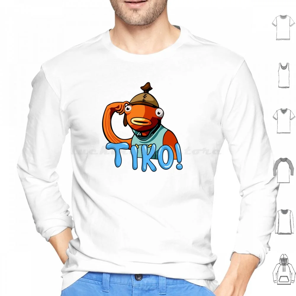 Tik-Mi-Ker Hoodie cotton Long Sleeve Benjyfish Benjy Fishy On Me Tiko Fish Tiko Yeet Youtuber Yeet Or Be Yeeted Gamer Adopt Me