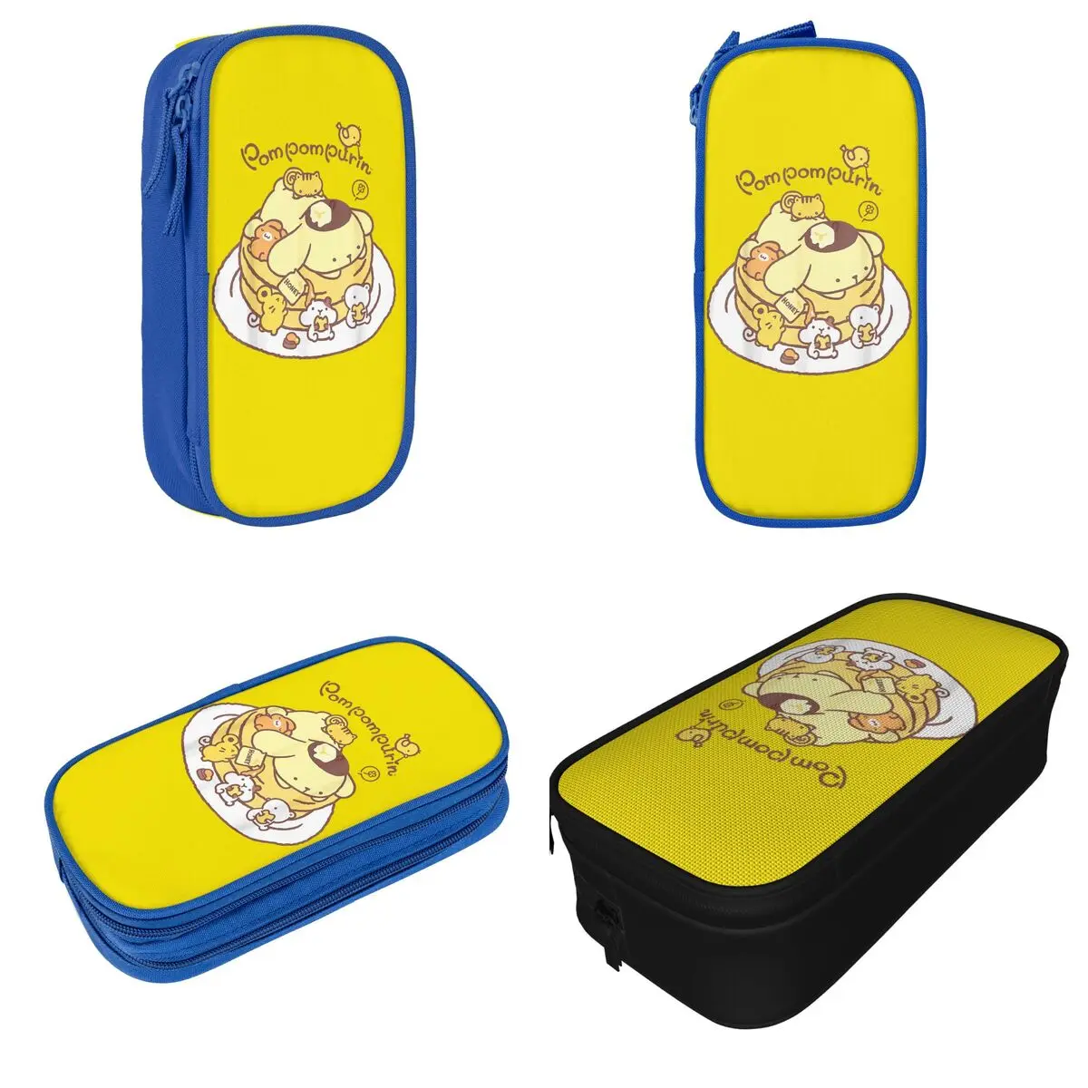 Fun Pompompurin Pancake Friends Pencil Case Pencilcases Pen Holder Kids Large Storage Bags School Supplies Gift Stationery