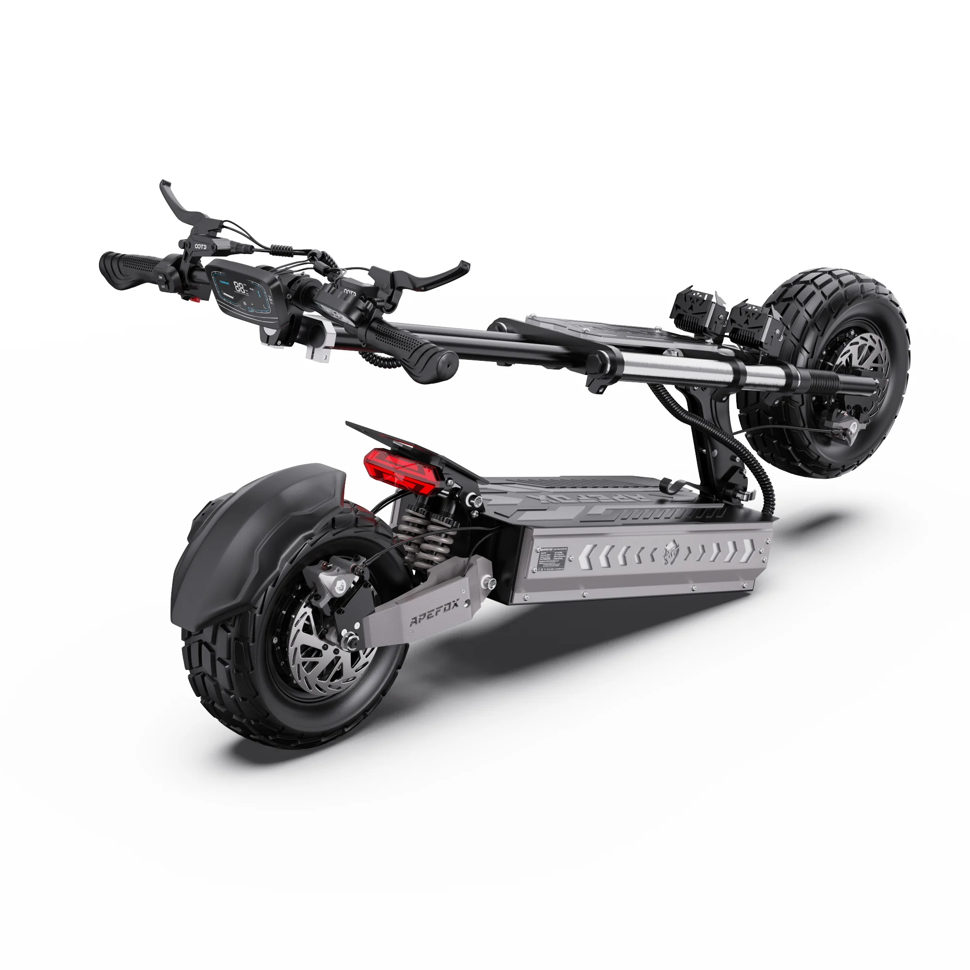 APEFOX T90 Erwachsenen-Elektroroller Doppelmotor Faltbarer E-Scooter 60V 31,2AH 13 Zoll Offroad-Reifen Geländetauglicher Elektroroller – Detail 19