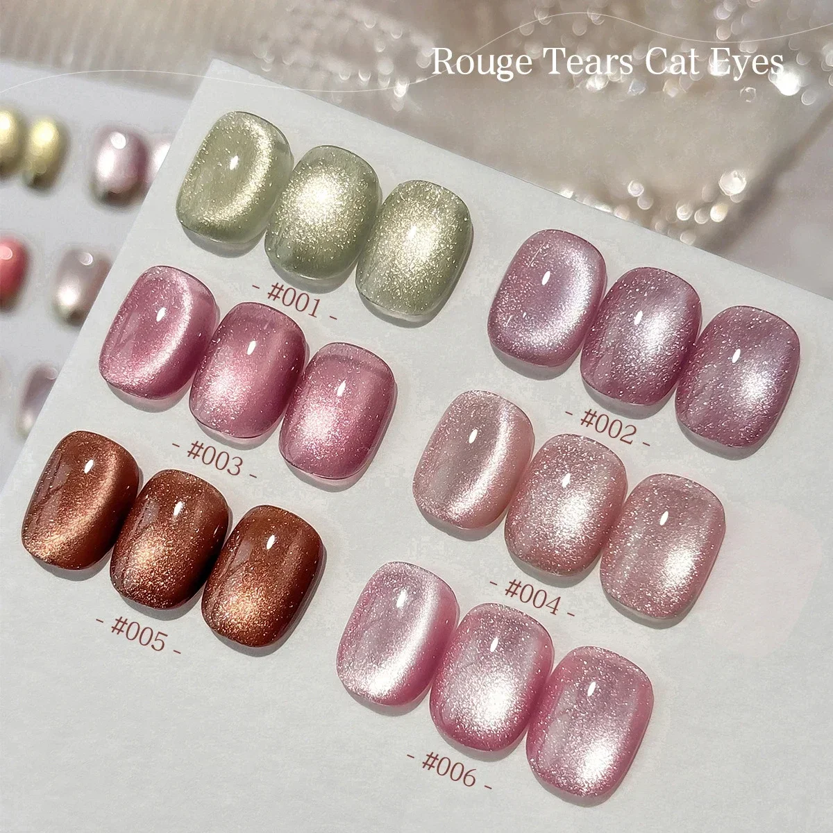 6 ألوان 5 مللي ضوء الماء القط المغناطيسي جيل للأظافر الترا تألق بريق شبه دائم نقع قبالة UV هلام مسمار الفن الورنيش مانيكير #2