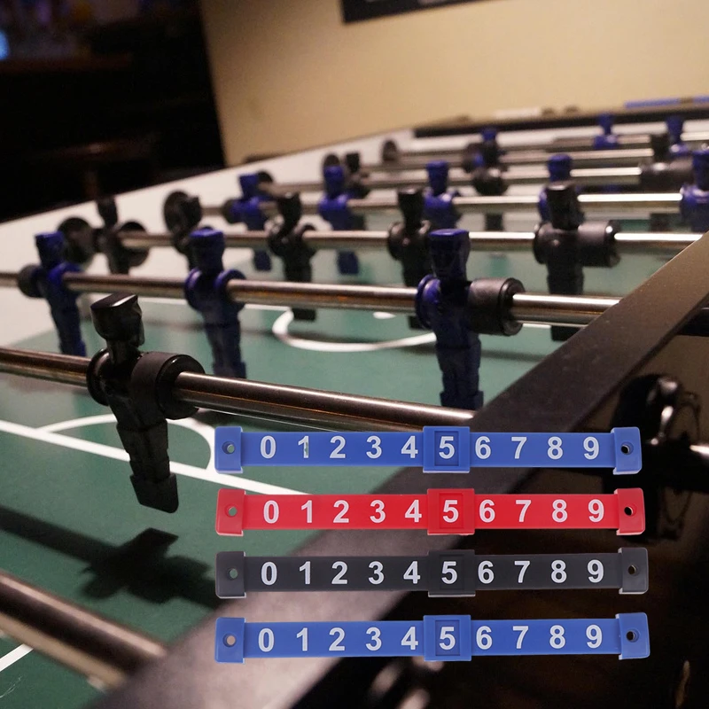 2Pcs Foosball Counter Marker, Table Game 10‑Number Scoring Units, Scoreboard for Standard Foosball Football Keeper Tables