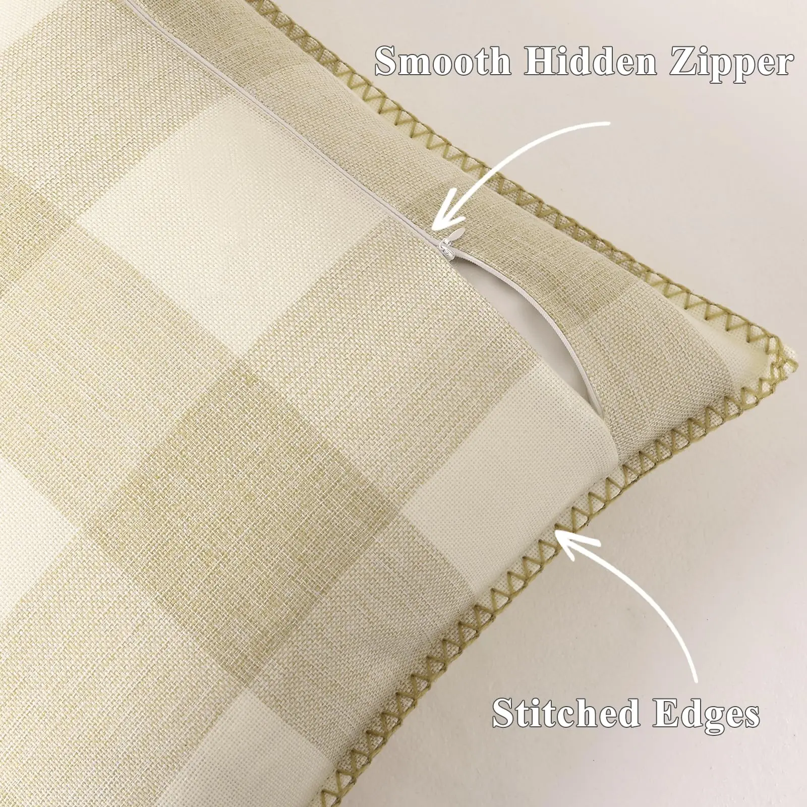 عيد الميلاد الجاموس منقوشة الاختيار رمي وسادة يغطي مجموعة من 2، مزرعة القماش القطني وسادة يغطي مع حافة مخيط لأريكة أريكة السرير