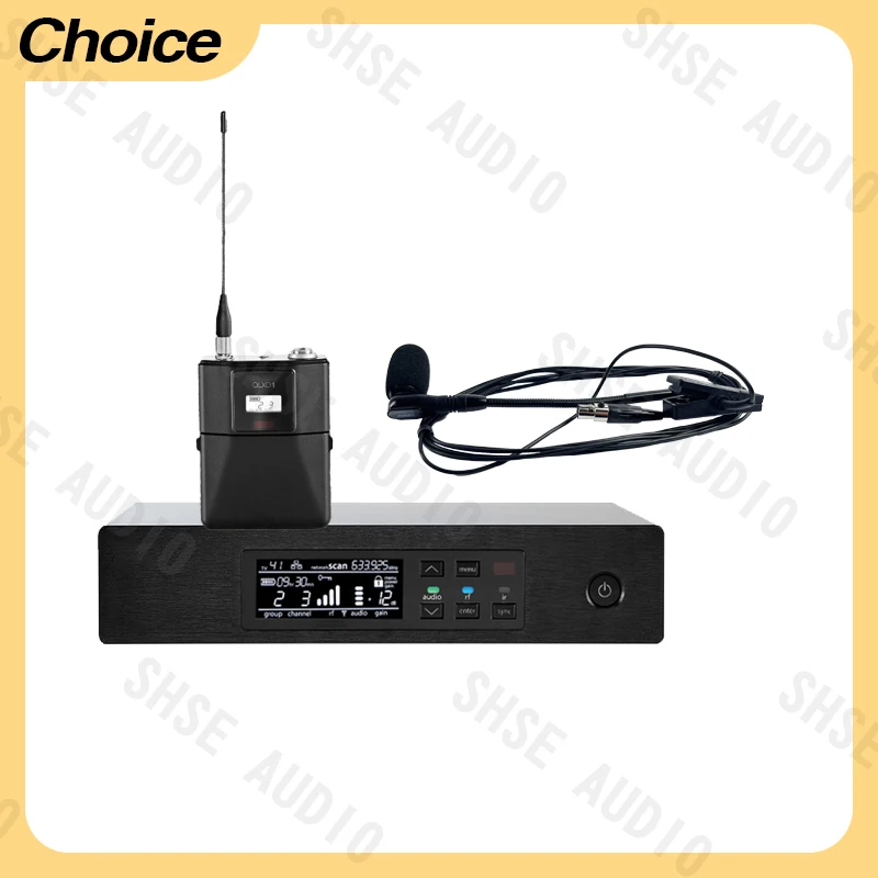 Micrófono inalámbrico para saxofón Qlxd B98 con transmisión UHF, excelente rendimiento y excelente calidad de sonido.