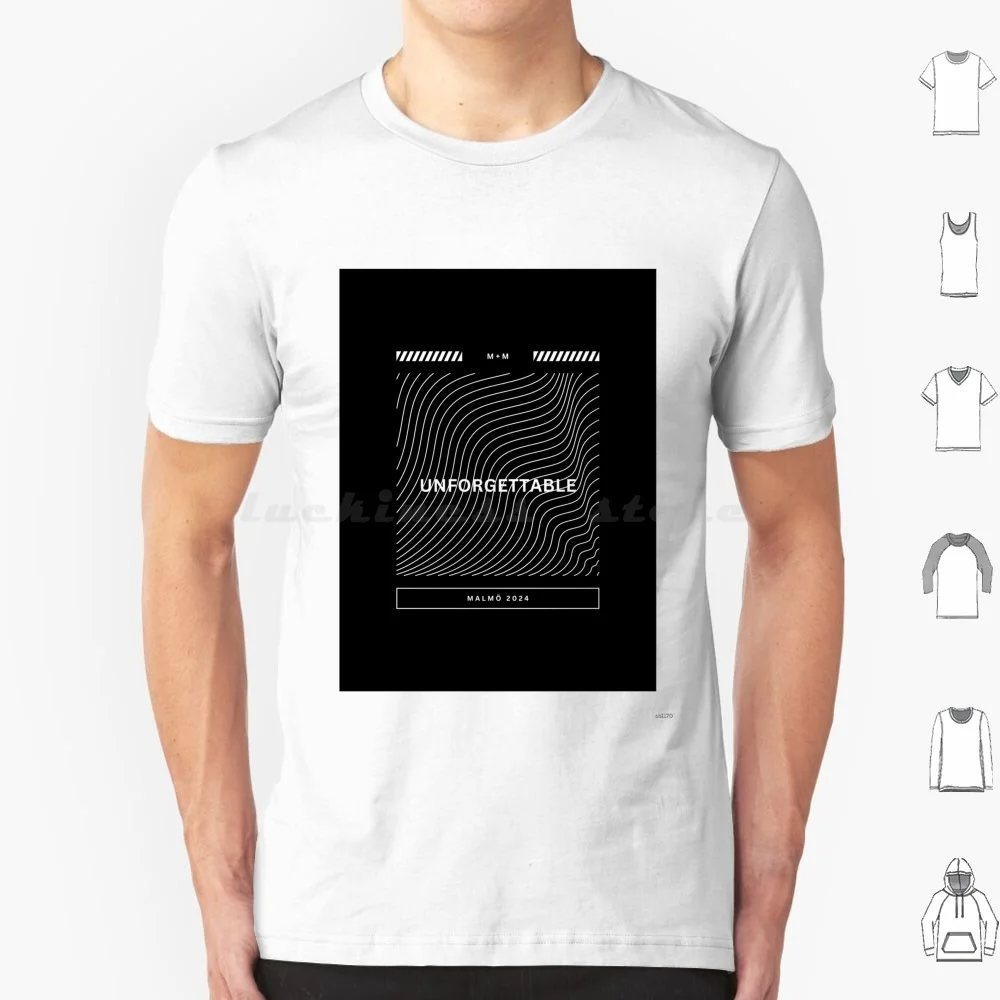 2024-Sweden 2024-Unforgettable M + M T Shirt T Shirt Big Size 100% Cotton Esc 2024 Sweden 2024 Marcus