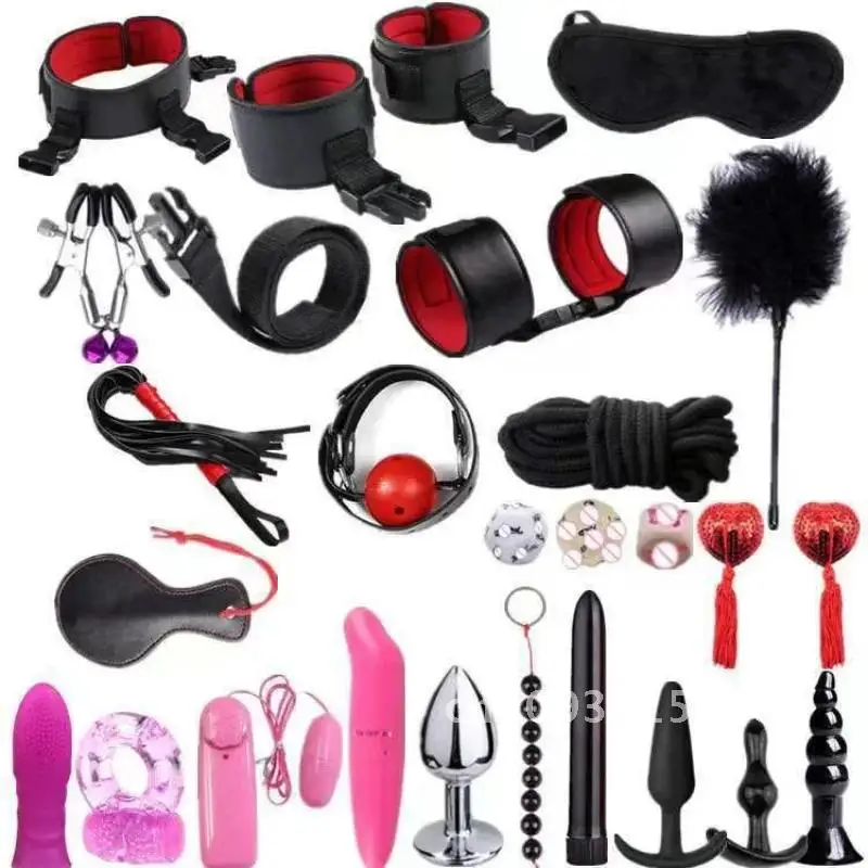 26 unids/set Kits de juguetes sexuales parche para el pecho dados productos para espalda Anal herramientas de enchufe corte vibración exótica encuadernación para adultos