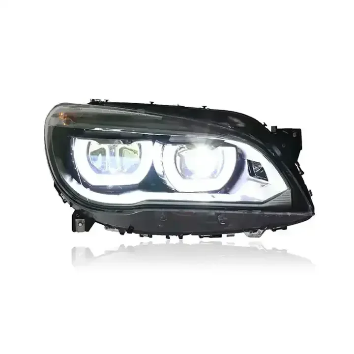 Auto Parts Zespół reflektorów samochodowych do BMW serii 7 F01 F02 M7 2009-2015 Reflektory LED Zmodyfikowane przednie światła do jazdy dziennej