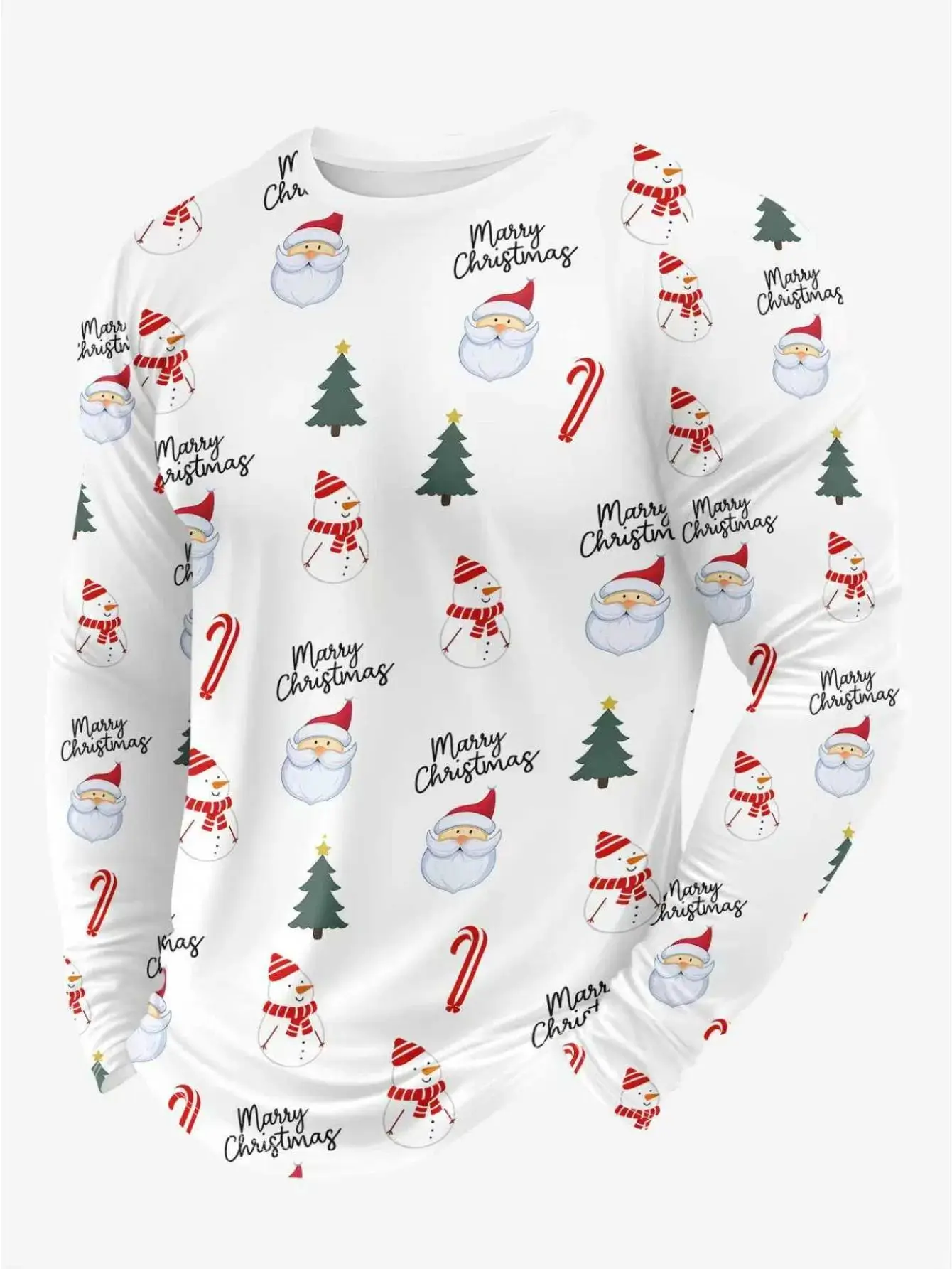 

Christmas Limited Motorcycle Long-Sleeved T-Shirt For Men And Women, Breathable And Comfortable Holiday Print Outdoor Casual Top