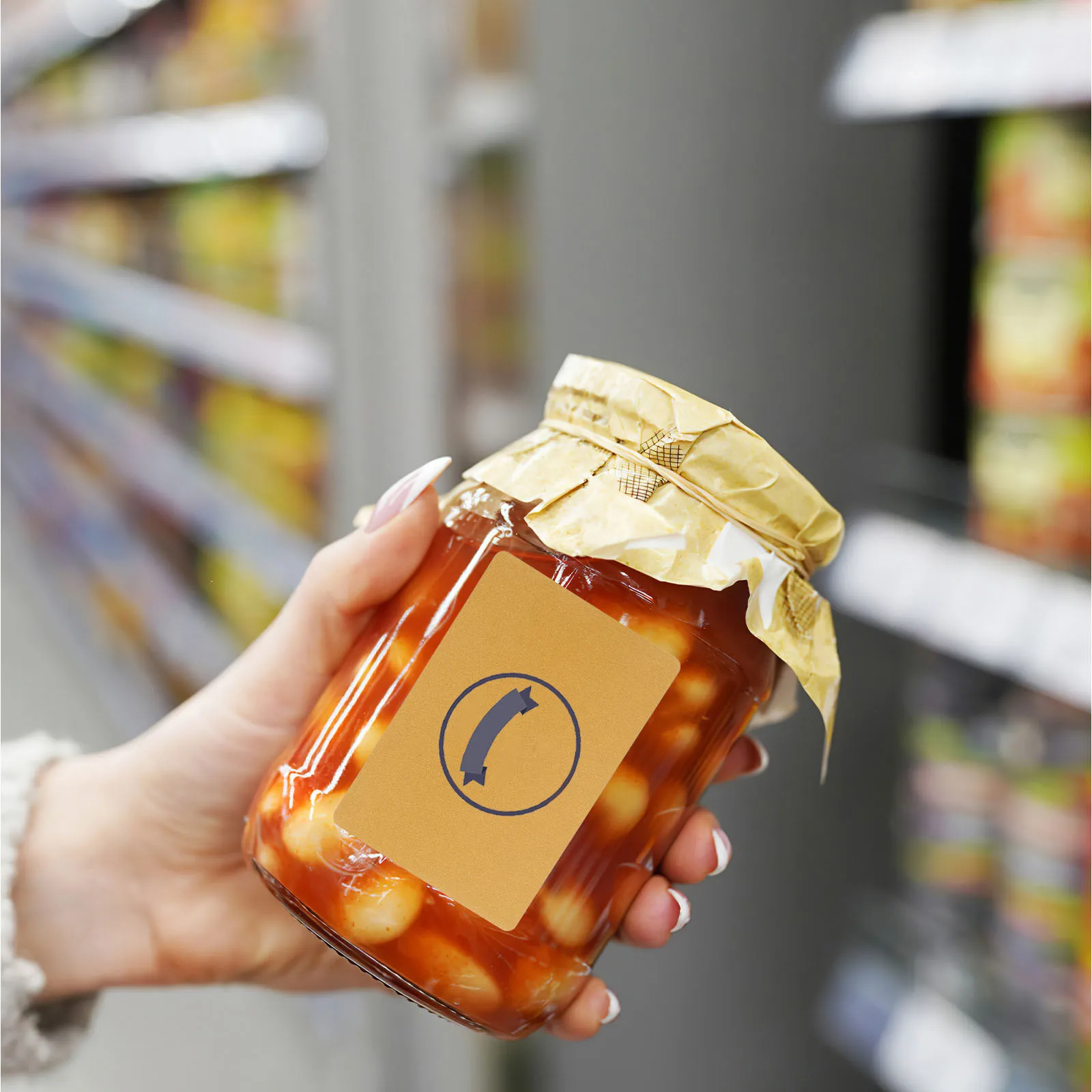 1 ロールのサーマルラベル 印刷可能な空白の配送先住所ラベル バーコードサーマルステッカー用の値札ステッカー