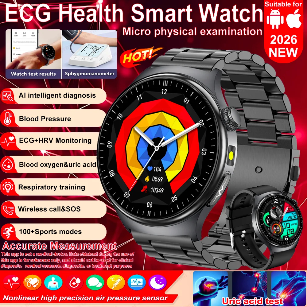 

2026 new healthy sports smart watch, supporting wireless call, voice assistant, SOS for help, sports mode, fitness tracking,