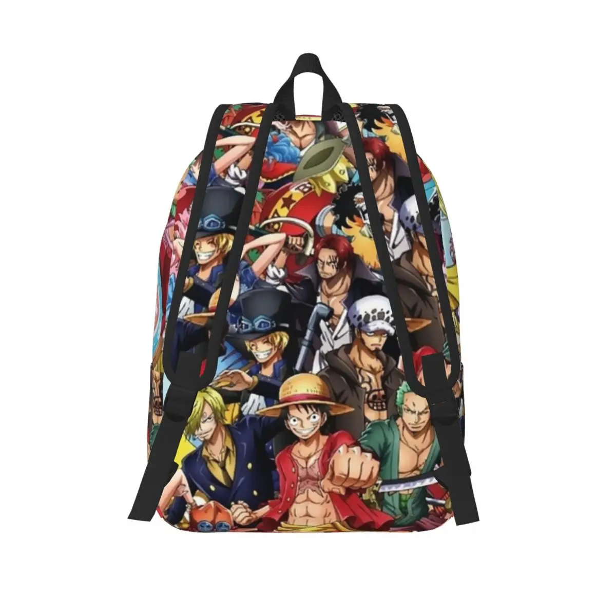 Monkey D Luffy Wanted Classical Backpack Outdoor High School Work Japanese Anime Daypack for Men Women Laptop Canvas Bags