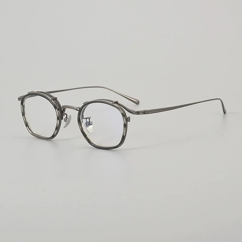Belight Optische Ovale Form Vintage Retro Design Männer Frauen Acetat Mit Titan Brillen Rahmen Rezept Objektiv ZL8018