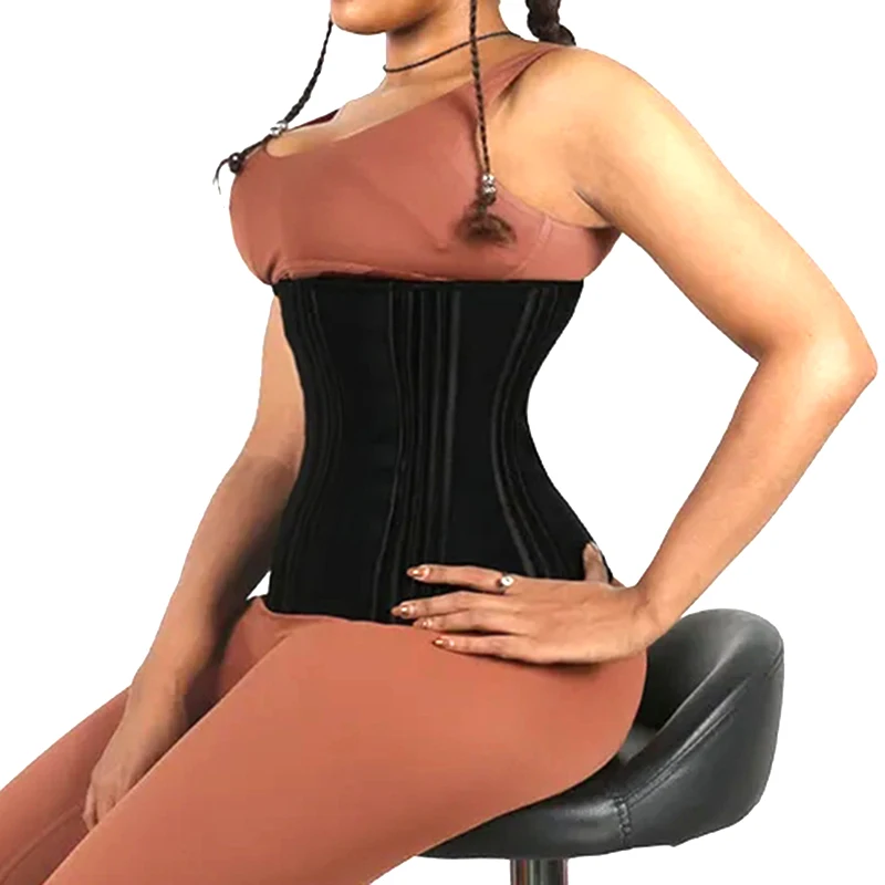 Colombiana Fajas Corset Waistcoat with 16 Steel Bones Hourglass Shape Girdles High Compression Waistband Waist Trainer Shapewear