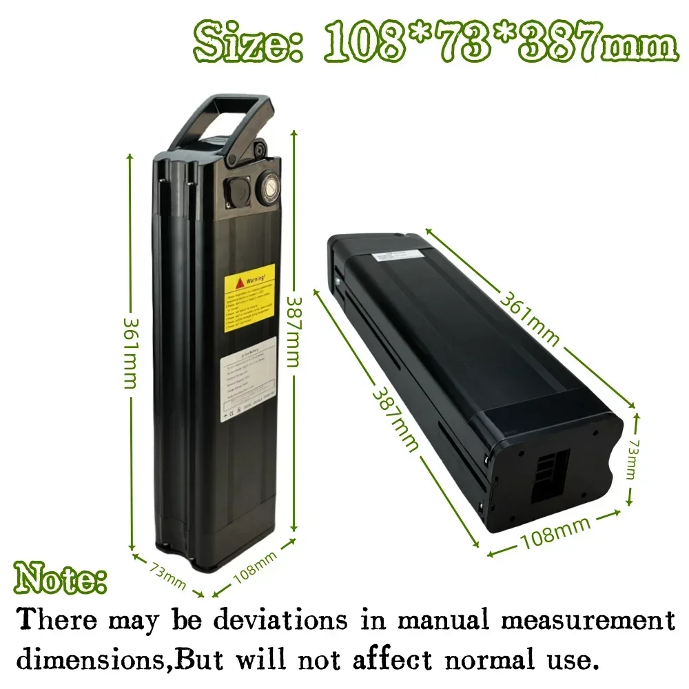 

E-bike 52v silverfish cham rider 20ah Battery Electric Bicycle Bafang Battery 2000w 750w Lithium batterie