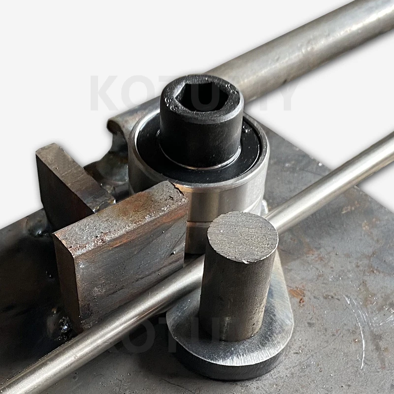 Small Manual Steel Bar Bender Portable Construction Building Bending Rebar Bending Tool Deformed Rod Folding Machine 1MM-8MM