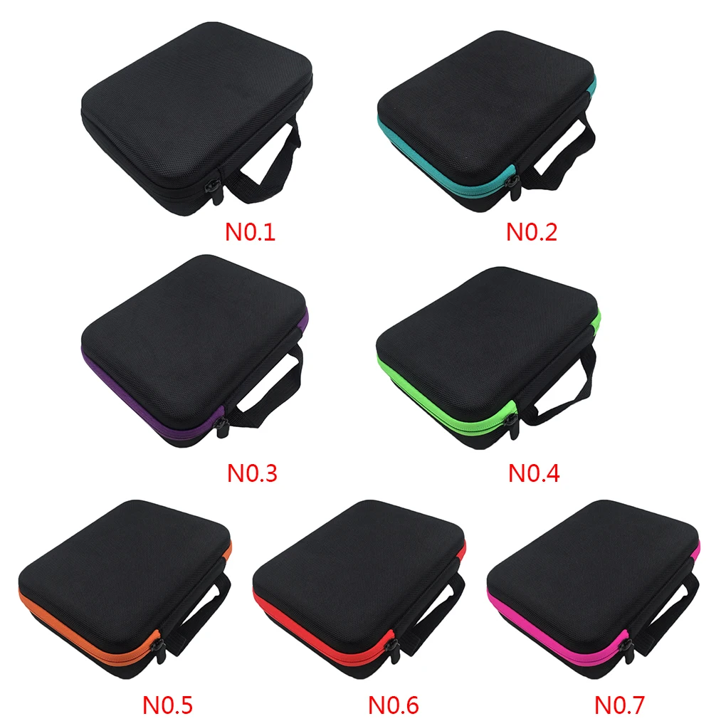 

63 Grid Essence Oil Carrying Case Rectangular Zipper Replacement Large Capacity Travelling Dispenser Bag Organizer