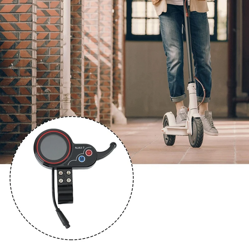 2X NJAX-T Electric Scooter Dashboard Meter 36V 48V Adjustable 6PIN For Electric Scooter Accessories