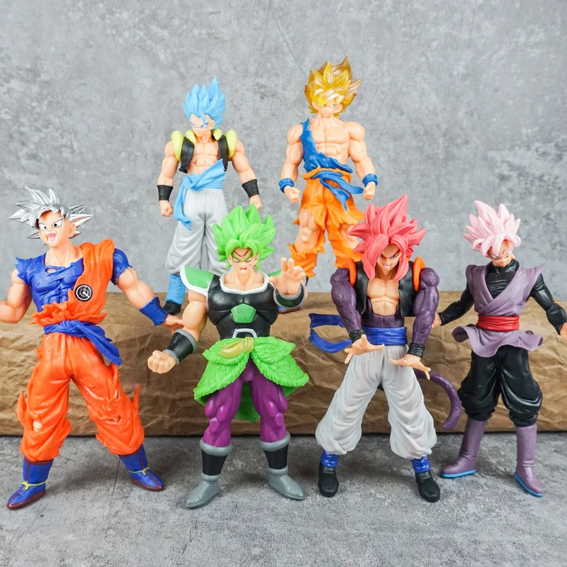 Dragon Ball Handmade Anime Sun Wukong Beijit Saiyan Wujita Model Ornament Trendy Play Periphery Desktop Ornaments Boy Toys Gifts